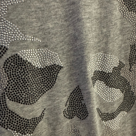 NWT - Zadig & Voltaire “SKINNY CAMO SKULL STRASS” T-Shirt - Picture 5 of 5